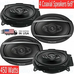 4x Pioneer TS-A6960F 450 Watts 6" x 9" 4-Way Car Audio Coaxial Speakers 4 Ohms - Picture 1 of 6