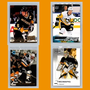 Pittsburgh Penguins Lot 4 Hockey Cards Fleer Ultra Mario Lemieux NM Hockey NHL - Picture 1 of 6