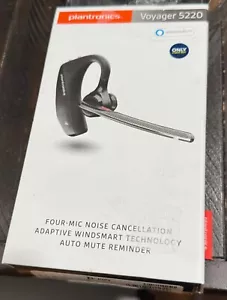 POLY Plantronics Voyager 5220 Auricolare Bluetooth con cancellazione del rumore USATO IN SCATOLA - Foto 1 di 2