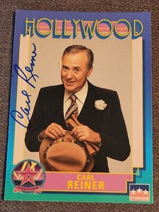 Carl Reiner  signed 1991 Starline Hollywood Walk of Fame card #96 with COA