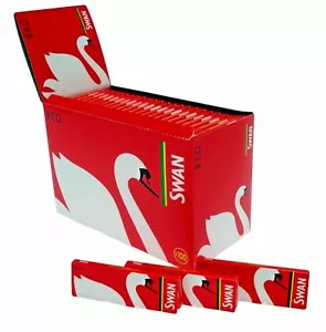 SWAN RED STANDARD Regular Cigarette Rolling Papers Booklets 1 5 10 25 50 100 - Picture 1 of 1