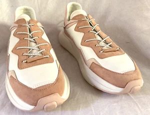 Stuart Weitzman SW 1 rosa weiß Sportwildleder, Lederschuhe, Gr. 11B, Neu ohne Etikett - Bild 1 von 16