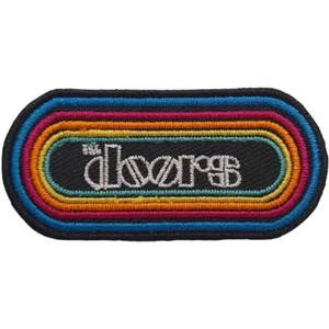THE DOORS Iron-On Patch: RAINBOW LOGO : retro Official Licenced Merchandise gift - Bild 1 von 8