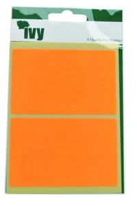 Etiquetas adhesivas autoadhesivas naranja fluorescente Ivy 50 mm x 80 mm (8 pegatinas) - Imagen 1 de 1