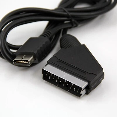 1.8M 6FT RGB SCART Console AV TV Lead Cable for Play Station PS3 PS2 PS1 One PAL - Image 1 of 4