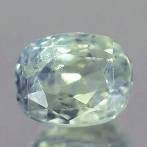 1.48CT ENCANTADOR COJÍN SIN CALEFACCIÓN AA VERDE AZULADO CLARO CEILÁN ZAFIRO NATURAL - Imagen 1 de 3