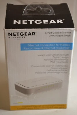NETGEAR GS605 5-Port Gigabit Ethernet Unmanaged Switch White - Image 1 of 4