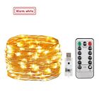 Usb Plug In Led Fairy Lights Waterproof 8 Mode Remote Bedroom Party Decoration