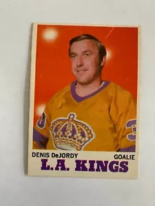 1970-71 O-Pee-Chee #31 Denis DeJordy - Los Angeles Kings - RARE, VINTAGE (Inv.3) - Picture 1 of 2
