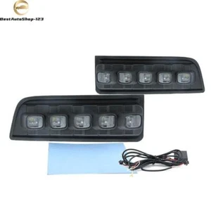 Pair LED Fog Lamp Daytime Running Light Turn Signal For Toyota 4Runner 2010-2013 - Picture 1 of 5