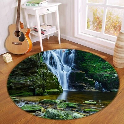 3D Grün Stein ZHUC5775 Rutschfest Teppich Matte Raum Matte Runden Elegant Zoe - Bild 1 von 4