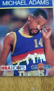 Libri da collezione NBA Hoops 1990 Michael Adams, Denver Nuggets - Foto 1 di 2