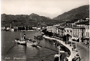 lm 247 - 1961 SALÒ (Brescia) Panorama - battello - VG -Ed. Rotativa del Garda - Foto 1 di 1