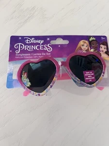 NWT Disney Princess Girls 100% UV Protection Sunglasses Pink Heart Shape 3+ - Picture 1 of 5