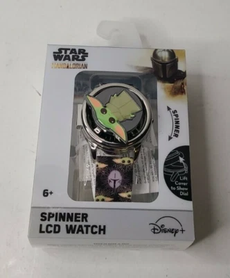 Baby Yoda"The Child" Star Wars Mandalorian Spinner LCD watch Unique Rubber Band  - Image 1 of 4