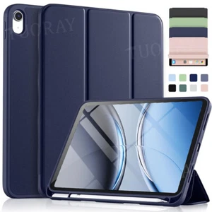 DE Schutz Hülle für iPad 7 8 9 10 11th Gen A16 Air 11 M2/M3 2025 mit Stifthalter - Bild 1 von 52