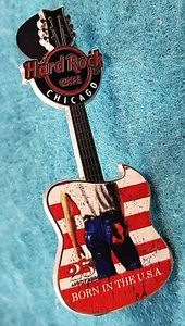 PIN CHICAGO BRUCE SPRINGSTEEN WHY SERIE DE GUITARRA ANNIE LEIBOVITZ Hard Rock Café - Imagen 1 de 1