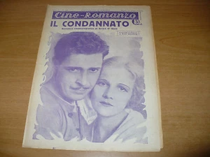 CINEMA CINE-ROMANZO N.282 1932 IL CONDANNATO O'NEILL RONALD COLMAN ANN HARDING - Picture 1 of 1