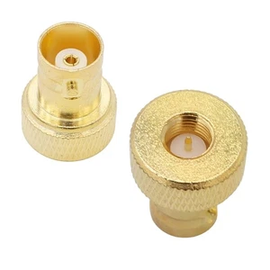SMA Male to BNC Female Adapter Pack of 2 Gold Plated RF Coax Coaxial...  - Picture 1 of 4
