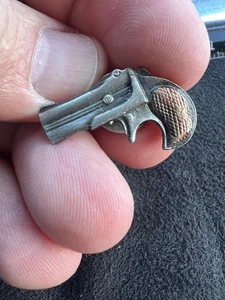 1992 Bergamotte Zinn Sammlerstück 1992 Tie Tack Pin Tasche Pistole Gun (i2025i) - Bild 1 von 4