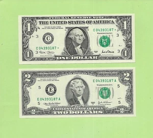 MATCHING '0439 3187' .. UNCIRC .. 2001* $1 STAR C-* & 2003A $2 E-A - Picture 1 of 1