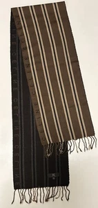 Celine 100% Wool Multicolour Stripes Scarf Made In Italy - Foto 1 di 7