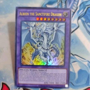 Yugioh Asian English Albion The Sanctifire Dragon TFTV-AE137 UR Original - Picture 1 of 2