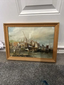 Harbour Scene by Peter Leath - Picture 1 of 5