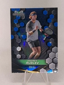2024 Topps Graphite - Andrey Rublev #7 Blue Refractor /50 (RC) - Picture 1 of 3