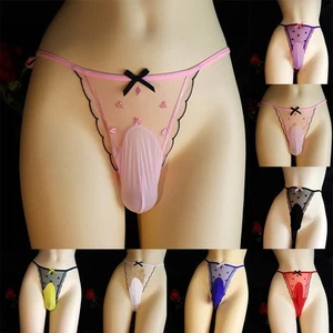 Culotte homme slip culotte lingerie taille basse short sous vêtement bikini - Picture 1 of 30