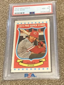 1973 Kellogg's Baseball #6 Pete Rose PSA 8 CENTERED Reds - Bild 1 von 3