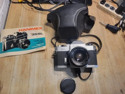 Vintage Hanimex (Chinon) 35SL 35mm Film Camera w/Lens, Booklet - Image 1 of 4