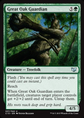 MTG - Great Oak Guardian - Commander 2015 - NM, English Magic FLAT RATE SHIP - Image 1 of 1