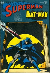 Superman Batman Nr.1 vom 9.1.1971- Original Comicheft Ehapa TOP Z1 - Picture 1 of 3