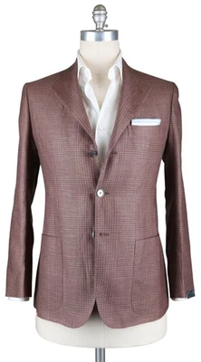 New $2400 Sartorio Napoli Brown Plaid Sportcoat -  40/50 - (UGG322S410709) - Image 1 of 4