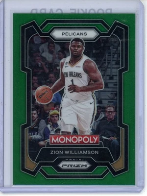 2022-23 Panini Prizm Monopoly Zion Williamson /24 Green #55 - Image 1 of 2