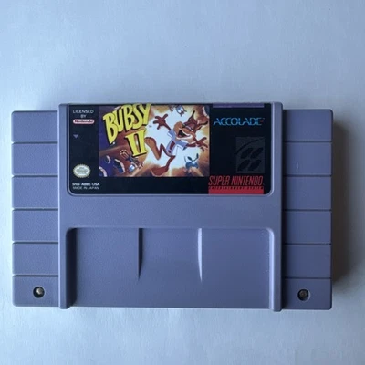 Bubsy II 2 SNES (Super Nintendo Entertainment System, 1994) Cartridge Only - Image 1 of 4