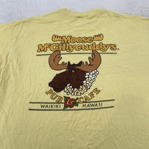 Vintage 90s Moose McGillycuddy's Hawaii Crazy Shirts Mens L/XL Waikiki Pub Cafe - Picture 1 of 10