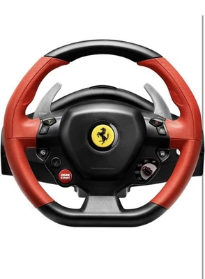 Xbox One 2013 Thrustmaster Ferrari 458 Spider Racing Steering Wheel and Pedals - Image 1 of 4