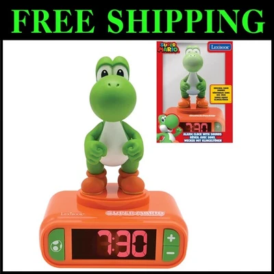 Super Mario Yoshi Alarm Clock - Easy Alarm Control - Image 1 of 4