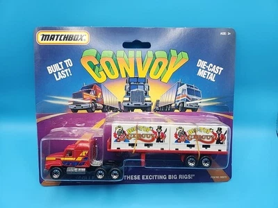 Matchbox F098 Convoy CY-100 Big Top Circus Semi Truck and Trailer 1991 Peterbilt - Image 1 of 4