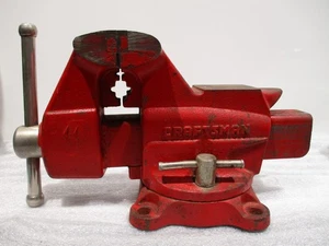 Vintage Craftsman Bench Vise W/ Anvil 381-5188 Japan Swivel - Picture 1 of 12