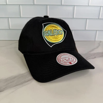 Los Angeles Galaxy Hat Cap Strap Back Mens Black MLS Soccer Dad Hat Unstructured - Image 1 of 4