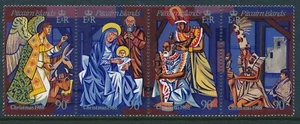 1988 PITCAIRN ISLAND CHRISTMAS STRIP OF 4 FINE MINT MNH - Bild 1 von 1