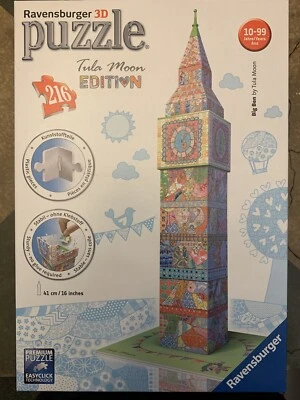 Ravensburger 3D Puzzle Big Ben Tula Moon Edition 216 Pieces 16” Height - Image 1 of 4