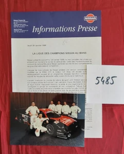 N° 5485 / lettre + photo couleur / NISSAN AU 24 H du MANS 1998 - Picture 1 of 1