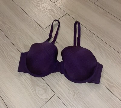 Warners RB2501A No Pinching No Problems Seamless Contour Bra UW 36B Purple - Image 1 of 4