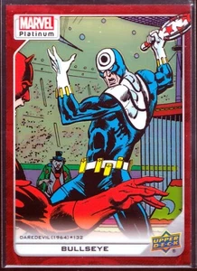2023 Upper Deck Marvel Platinum Red Rainbow #158 Bullseye SP - Picture 1 of 3