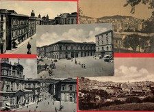 CALTANISSETTA - LOTTO DI 5 CARTOLINE BIANCO E NERO -VIAGGIATE
