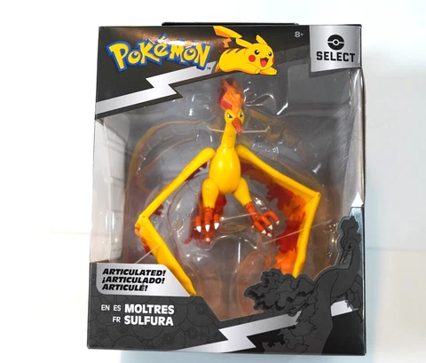 2022 Series 3 Pokemon Select 6" MOLTRES Articulated Battle Figure Display Stand Cover